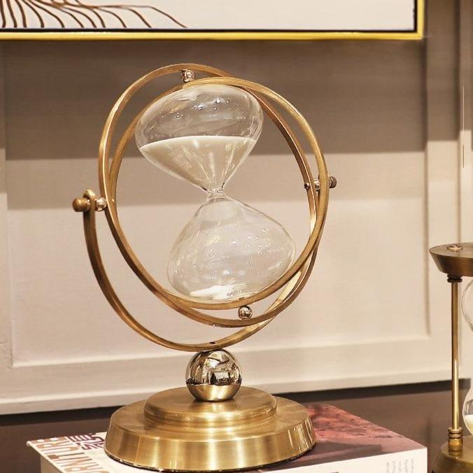 Decorative Hourglass with Metal Frame