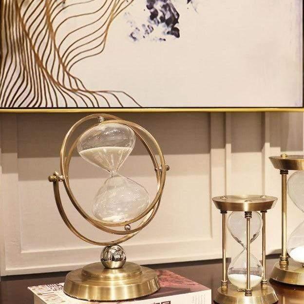 Decorative Hourglass with Metal Frame