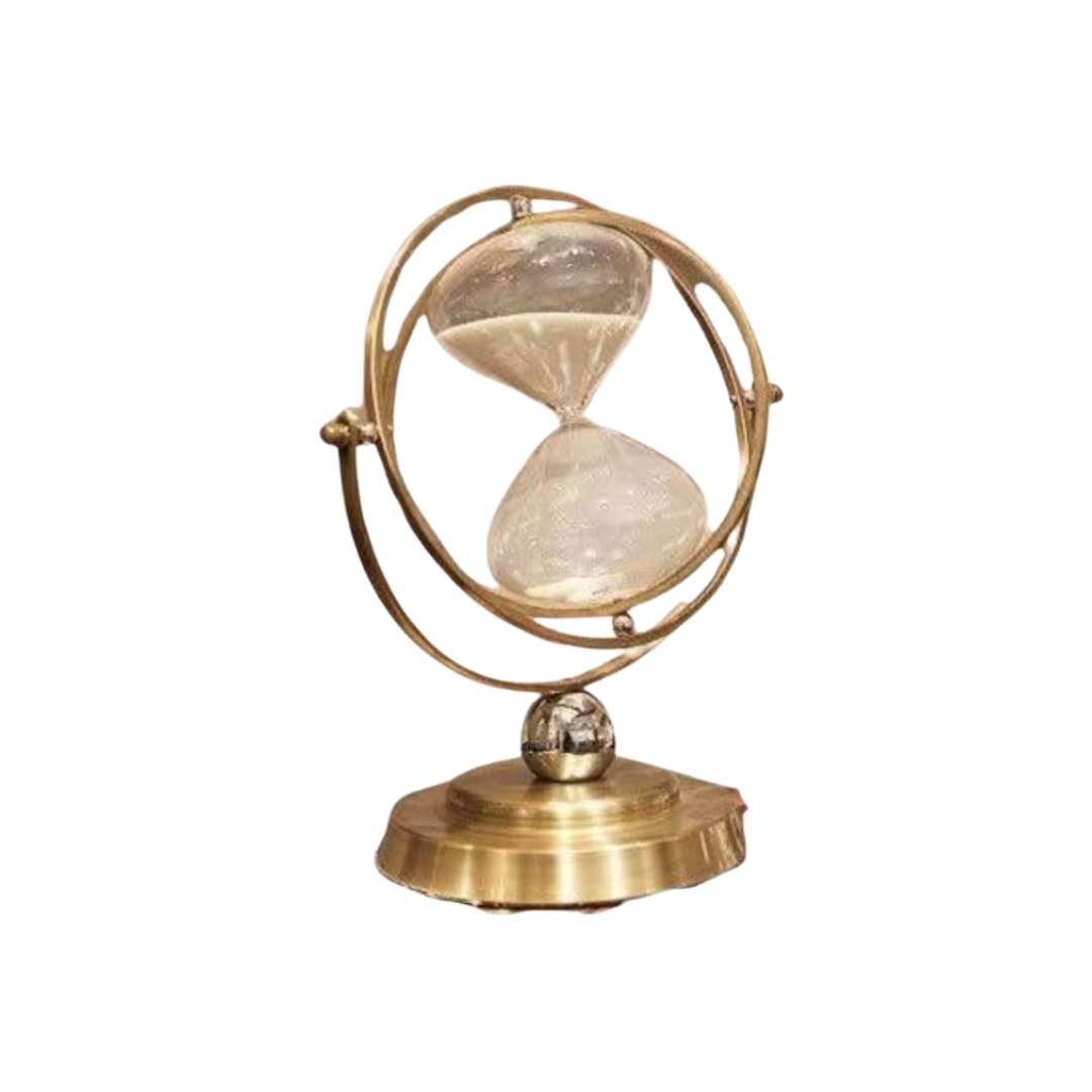 Decorative Hourglass with Metal Frame
