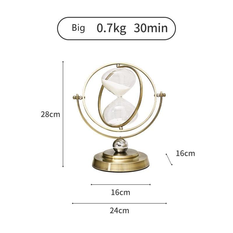 Decorative Hourglass with Metal Frame