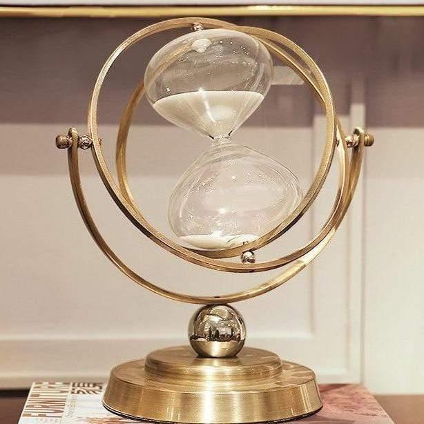 Decorative Hourglass with Metal Frame