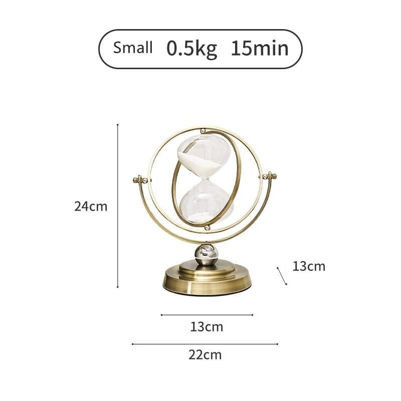 Decorative Hourglass with Metal Frame