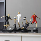 Dynamic Footballer Abstract Sculpture