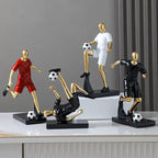 Dynamic Footballer Abstract Sculpture