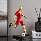 Dynamic Footballer Abstract Sculpture
