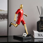 Dynamic Footballer Abstract Sculpture