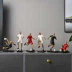 Dynamic Footballer Abstract Sculpture