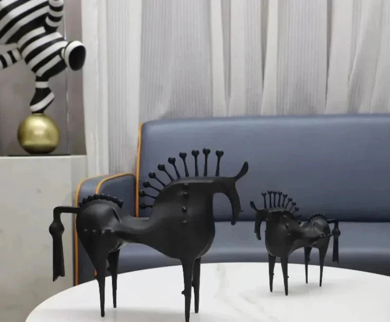 Decorative Equinox Metal Horse Statues