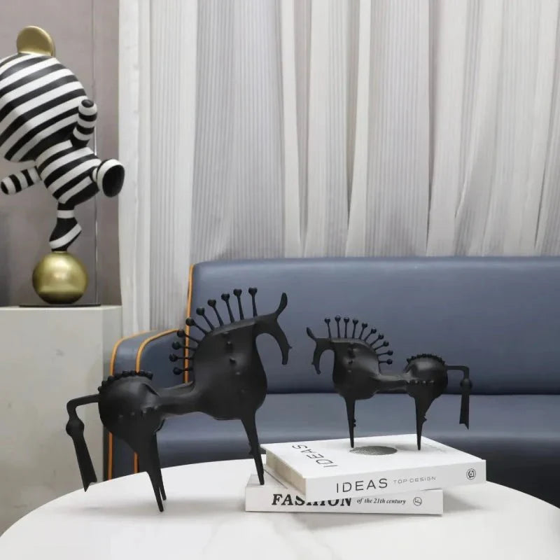 Decorative Equinox Metal Horse Statues