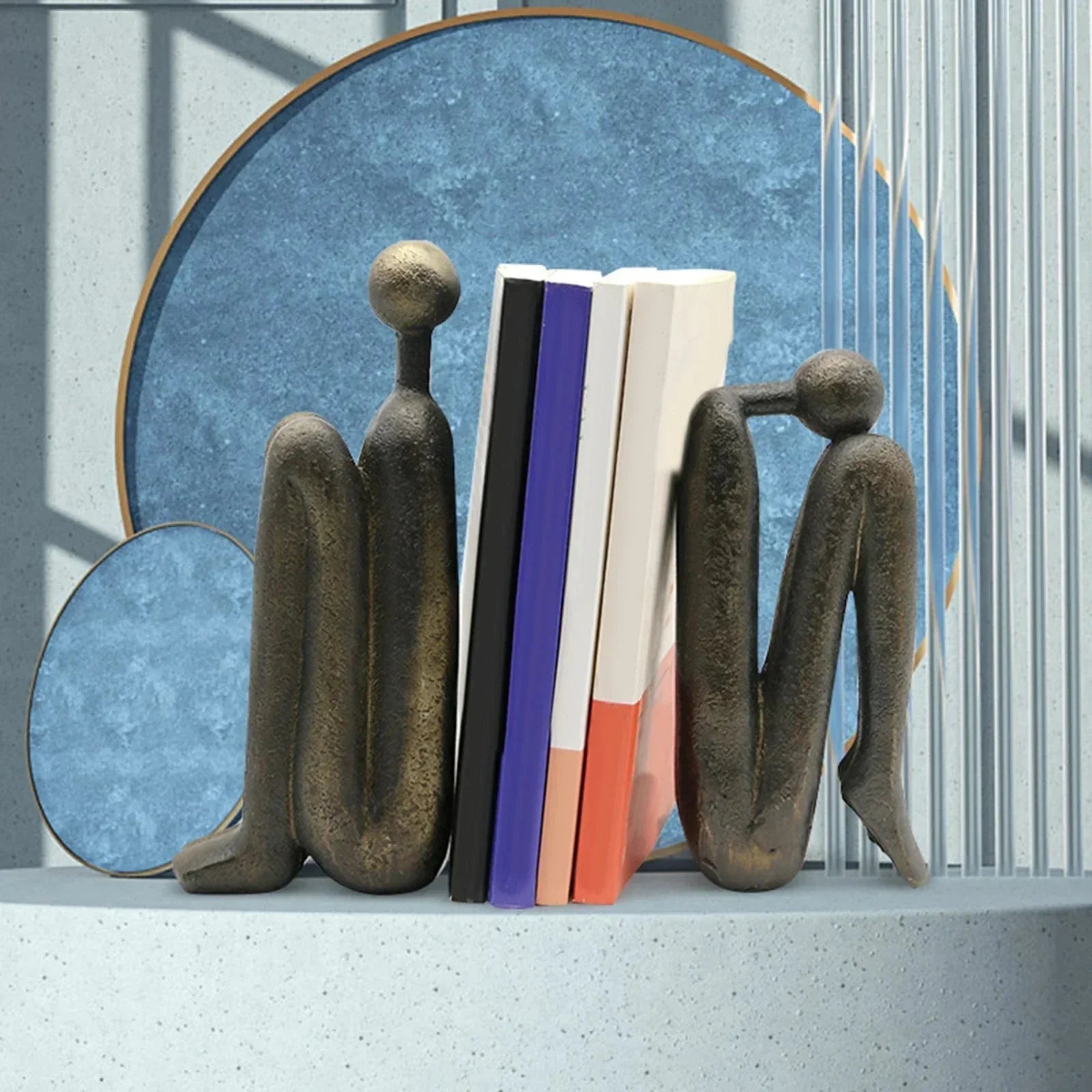 Scandinavian-Style Resin Bookends