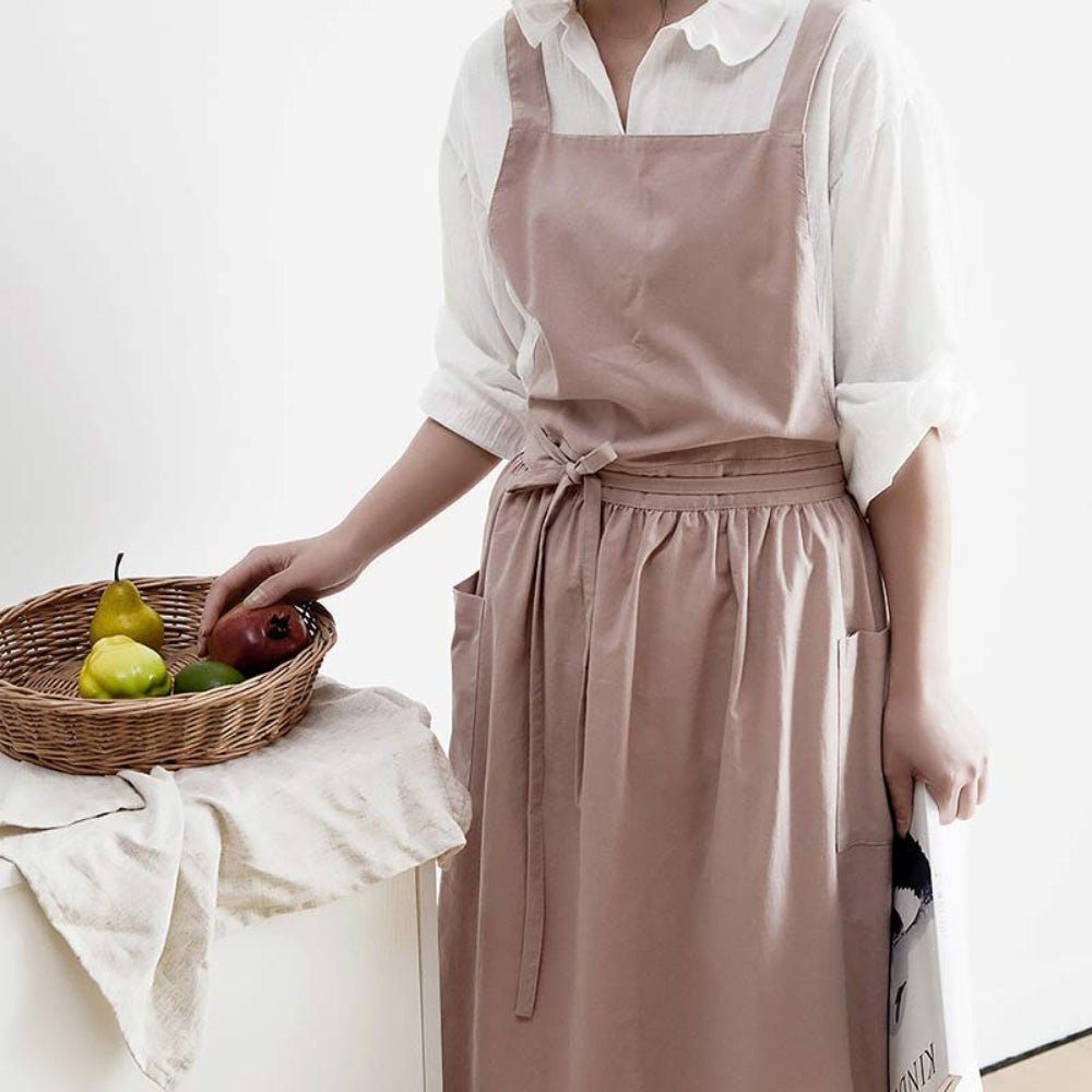 Kitchen Apron with Pockets | 100% Cotton
