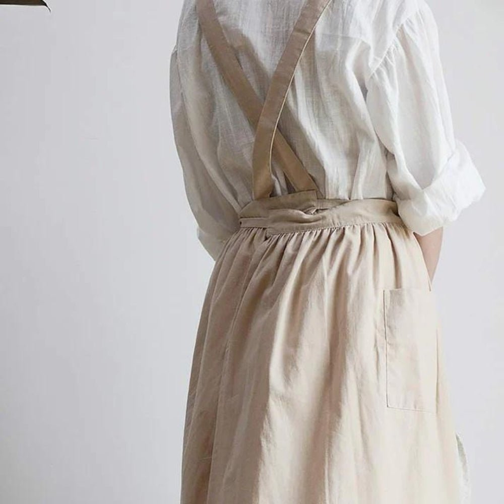Kitchen Apron with Pockets | 100% Cotton