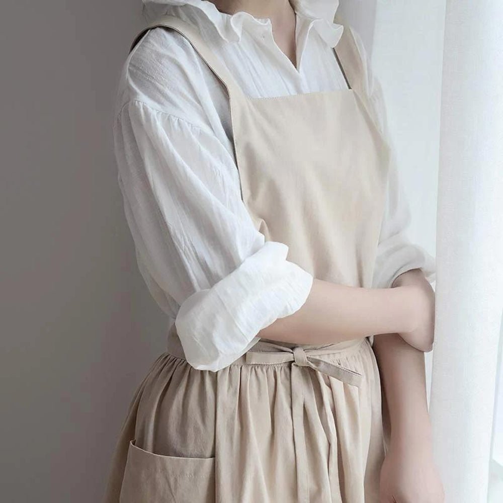 Kitchen Apron with Pockets | 100% Cotton