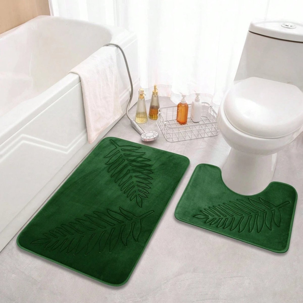 Comfort Non-Slip Collection Bath Mat Duo