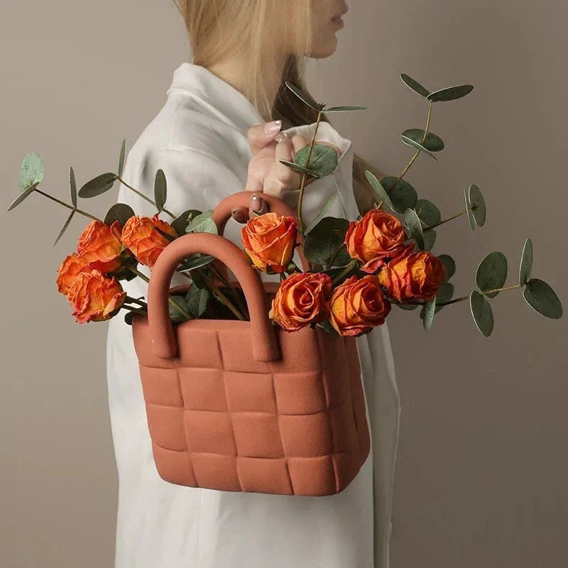 Mila’s Ceramic Handbag Vase