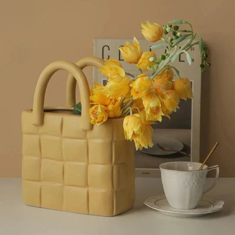 Mila’s Ceramic Handbag Vase