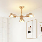 Lyora Geometric Stone Orbit Chandelier