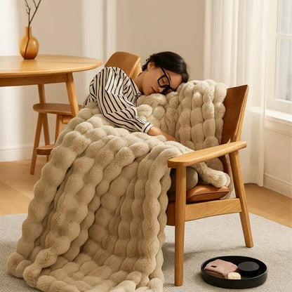 Cozy Fleece Blanket for Bed | Extra Soft & Oversized