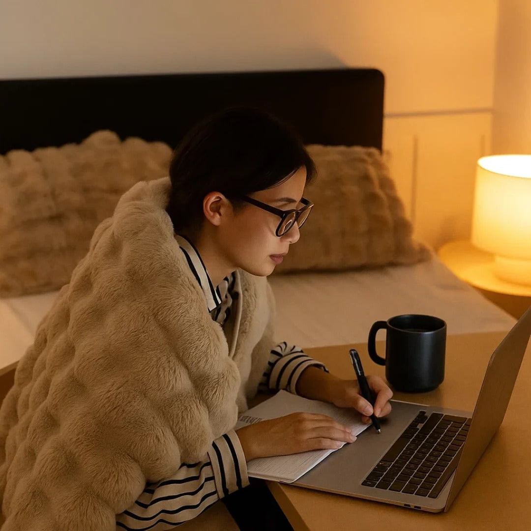 Cozy Fleece Blanket for Bed | Extra Soft & Oversized