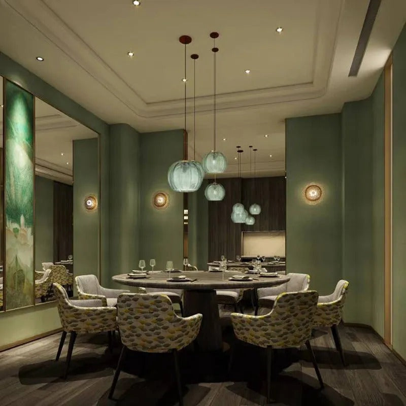 Nordic Serenity Glass Pendant Light